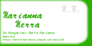 marianna merra business card